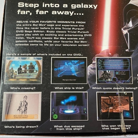 TRIVIAL Pursuit DVD Star Wars Saga Edition Board Game By Parker Brothers Hasbro - Picture 11 of 11